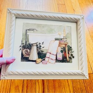 Framed Vintage Diane Knott Cozy Witchy Bathroom Art